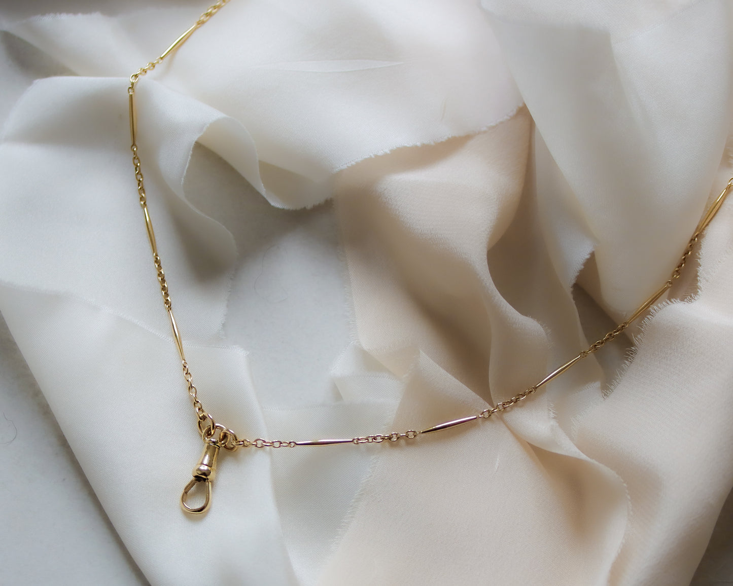 9ct gold fancy link guard chain necklace
