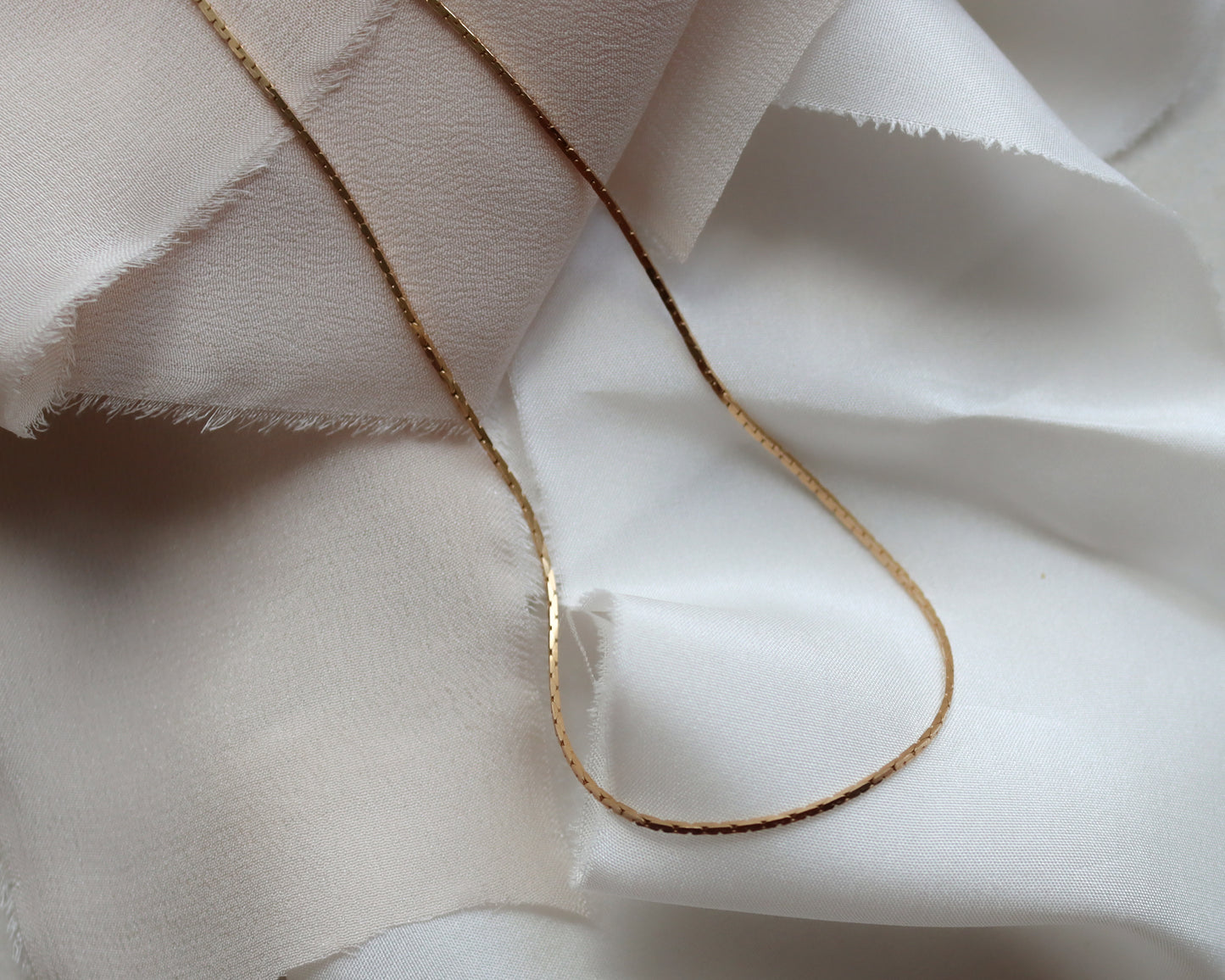 9ct gold fine fancy link necklace chain from 1973
