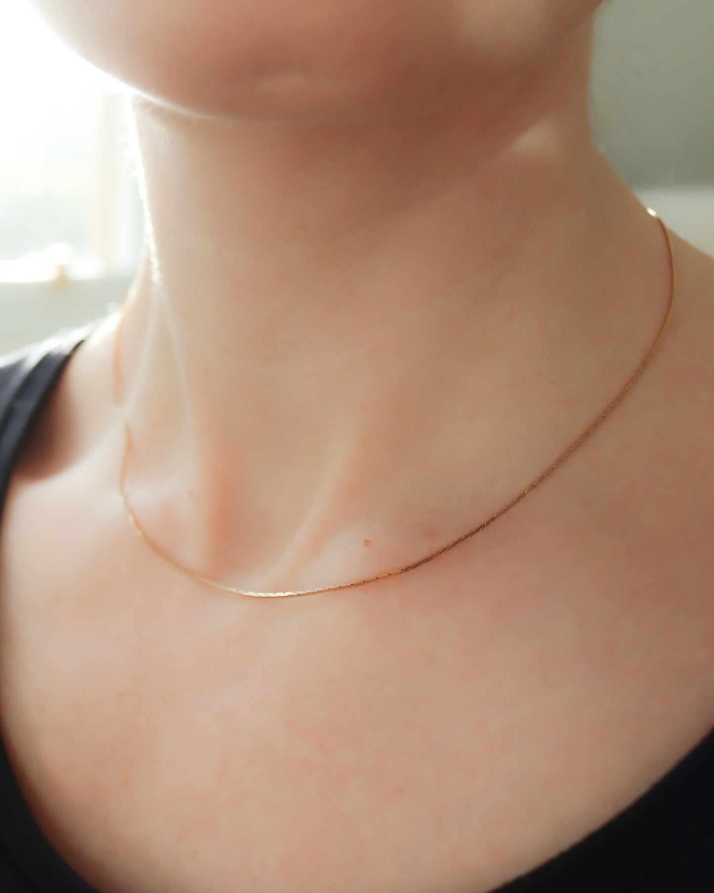 9ct gold fine fancy link necklace chain from 1973