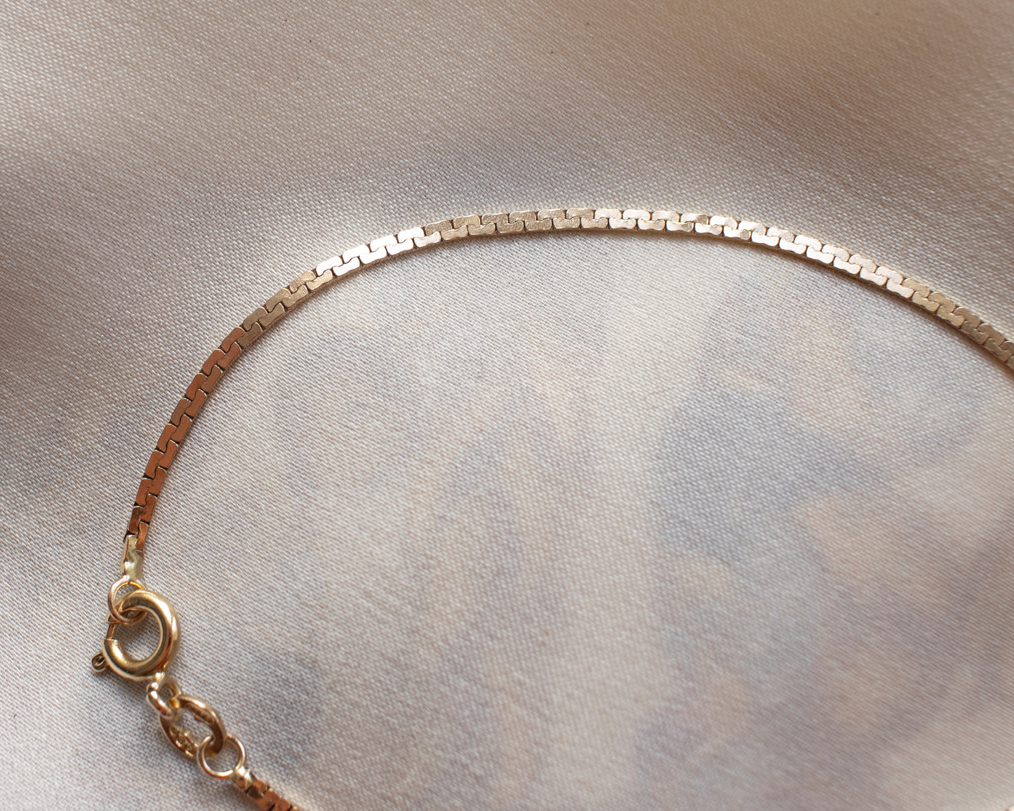 Vintage 9ct Rose Gold Boston Link Bracelet - 1979