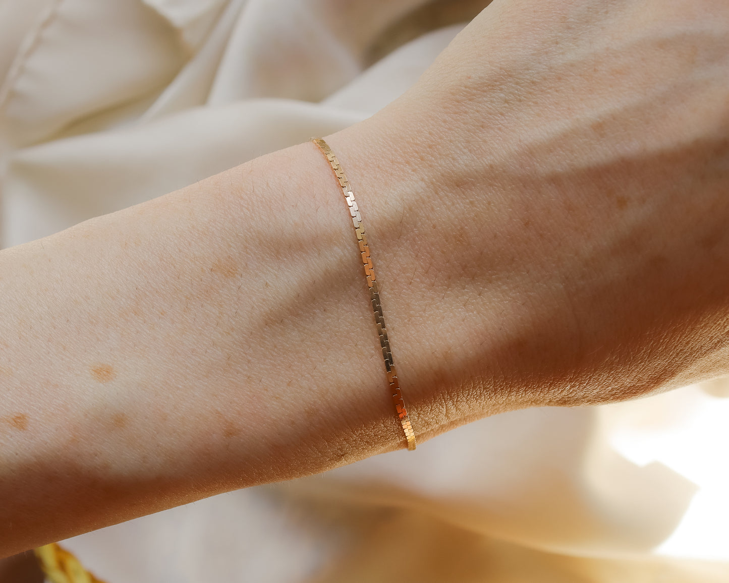 Vintage 9ct Rose Gold Boston Link Bracelet - 1979