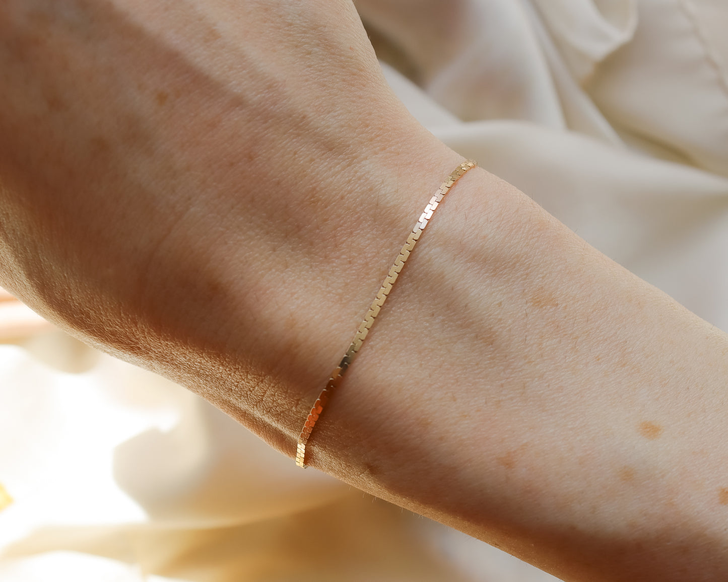 Vintage 9ct Rose Gold Boston Link Bracelet - 1979