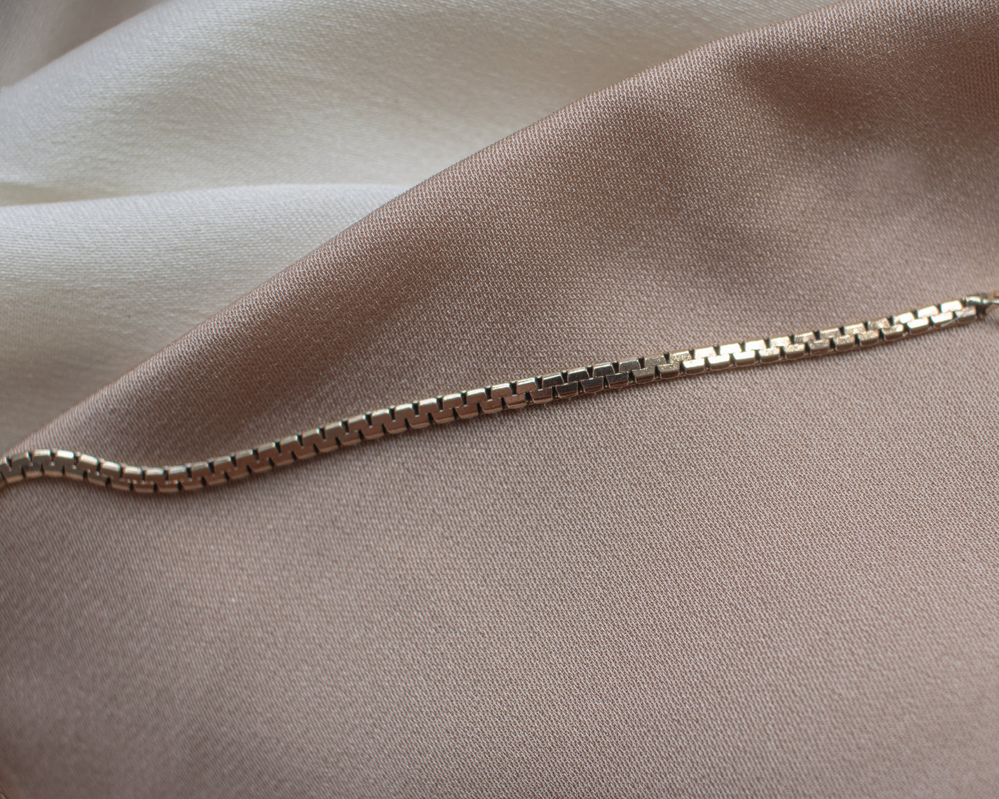 Vintage 9ct Rose Gold Boston Link Necklace - 1978
