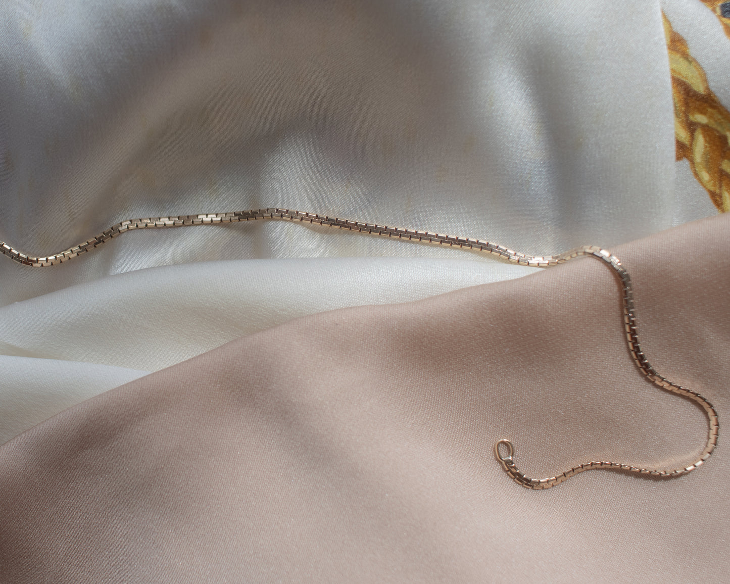 Vintage 9ct Rose Gold Boston Link Necklace - 1978