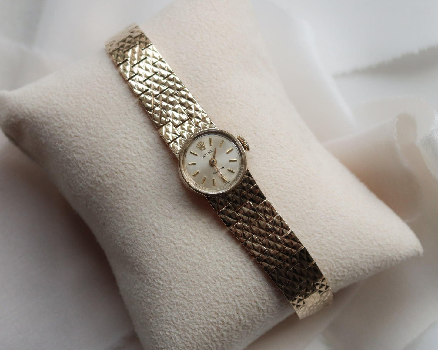 Vintage 9ct Gold Rolex Ladies’ Bracelet Wristwatch 1966