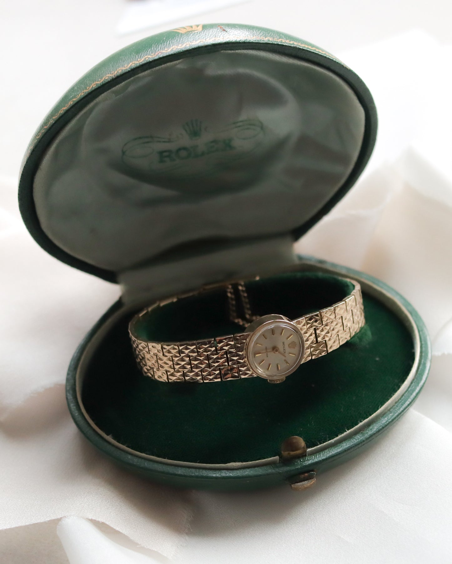 Vintage 9ct Gold Rolex Ladies’ Bracelet Wristwatch 1966