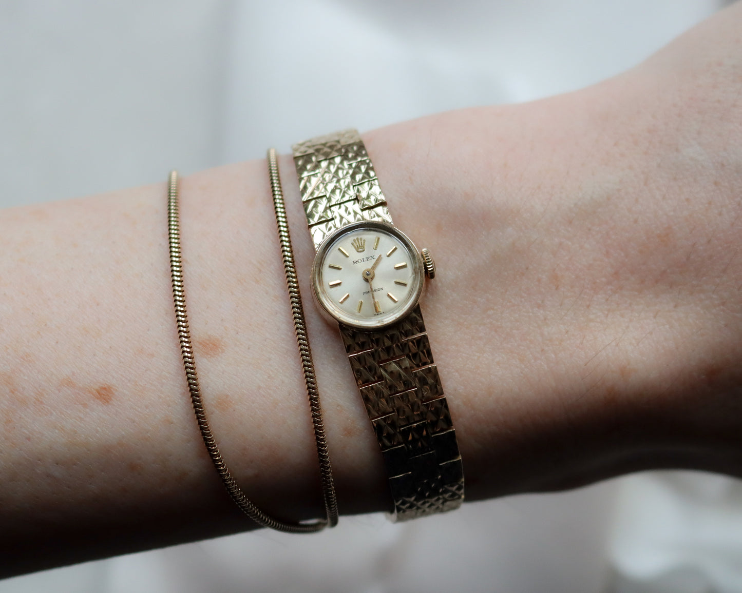 Vintage 9ct Gold Rolex Ladies’ Bracelet Wristwatch 1966