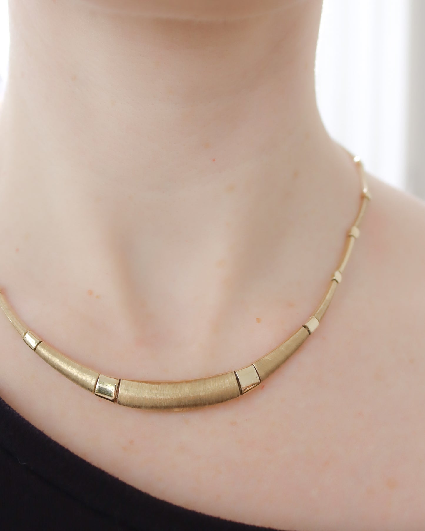 Vintage 9ct Gold Cleopatra-Style Necklet – 12.3g