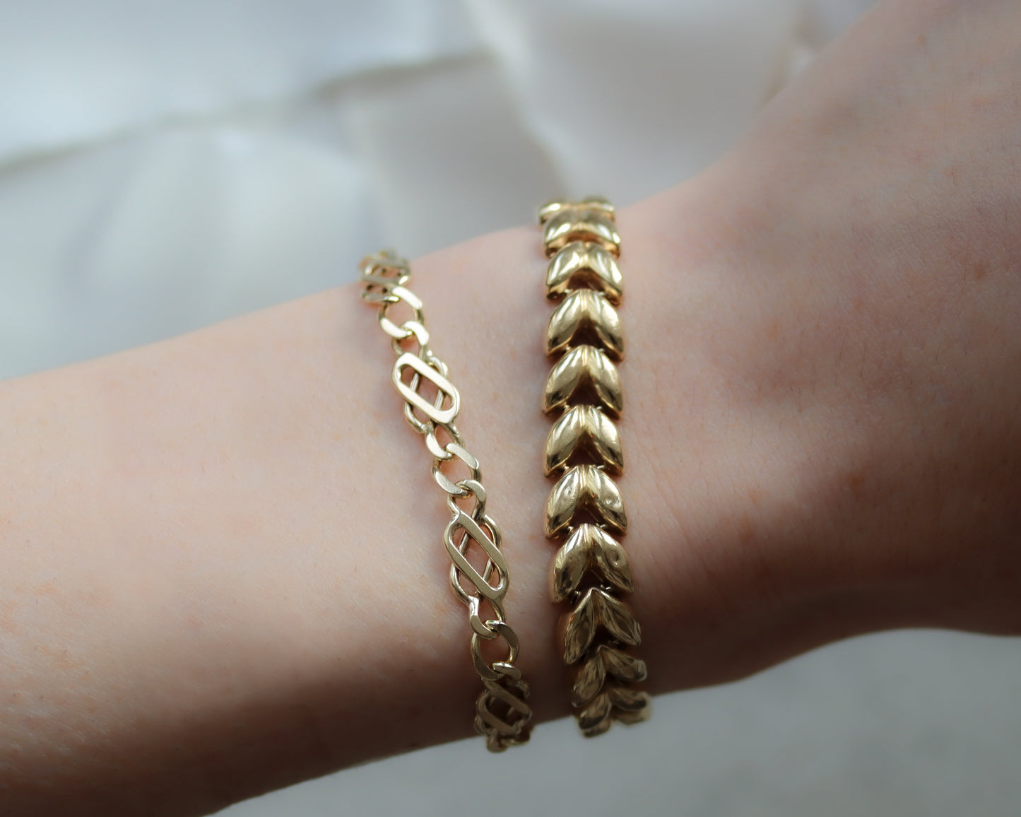 Vintage 9ct Gold Fancy-Link Bracelet