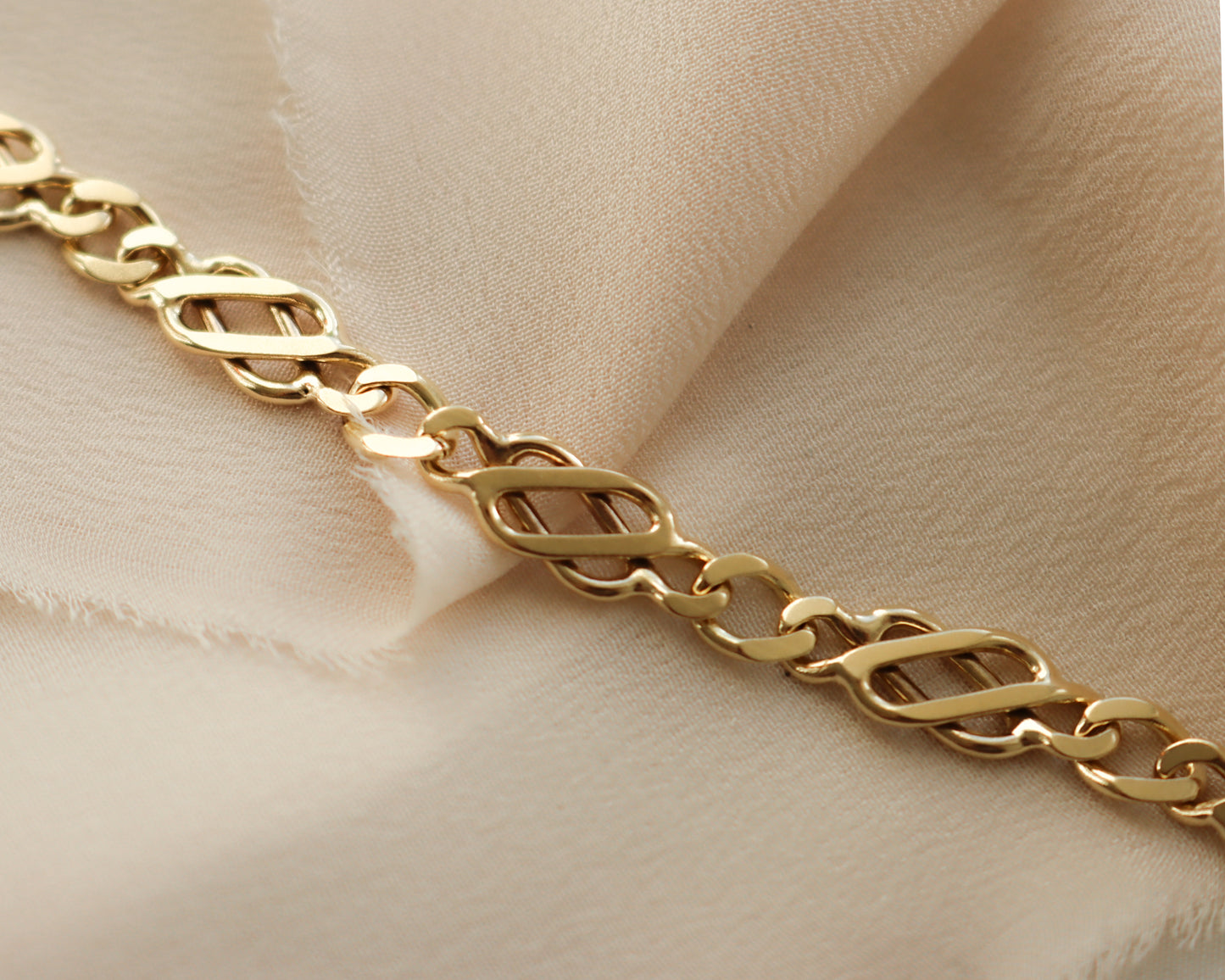 Vintage 9ct Gold Fancy-Link Bracelet