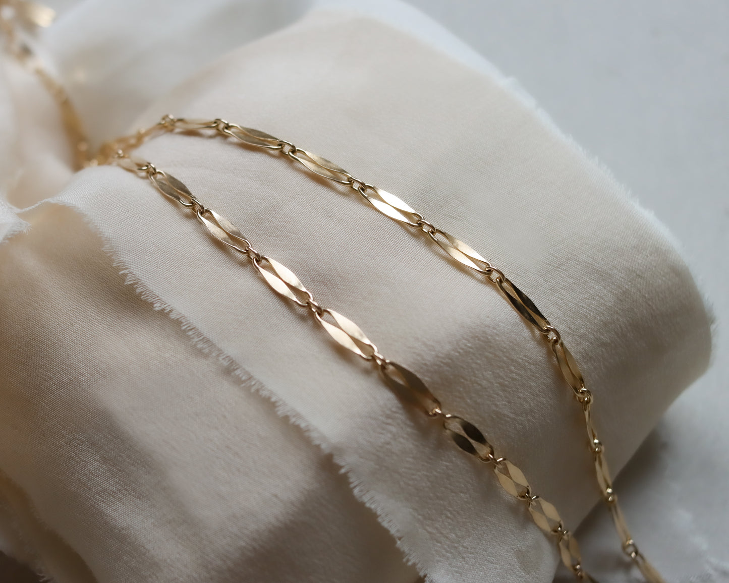 Vintage 9ct Gold Fancy Link Chain Necklace – 1976