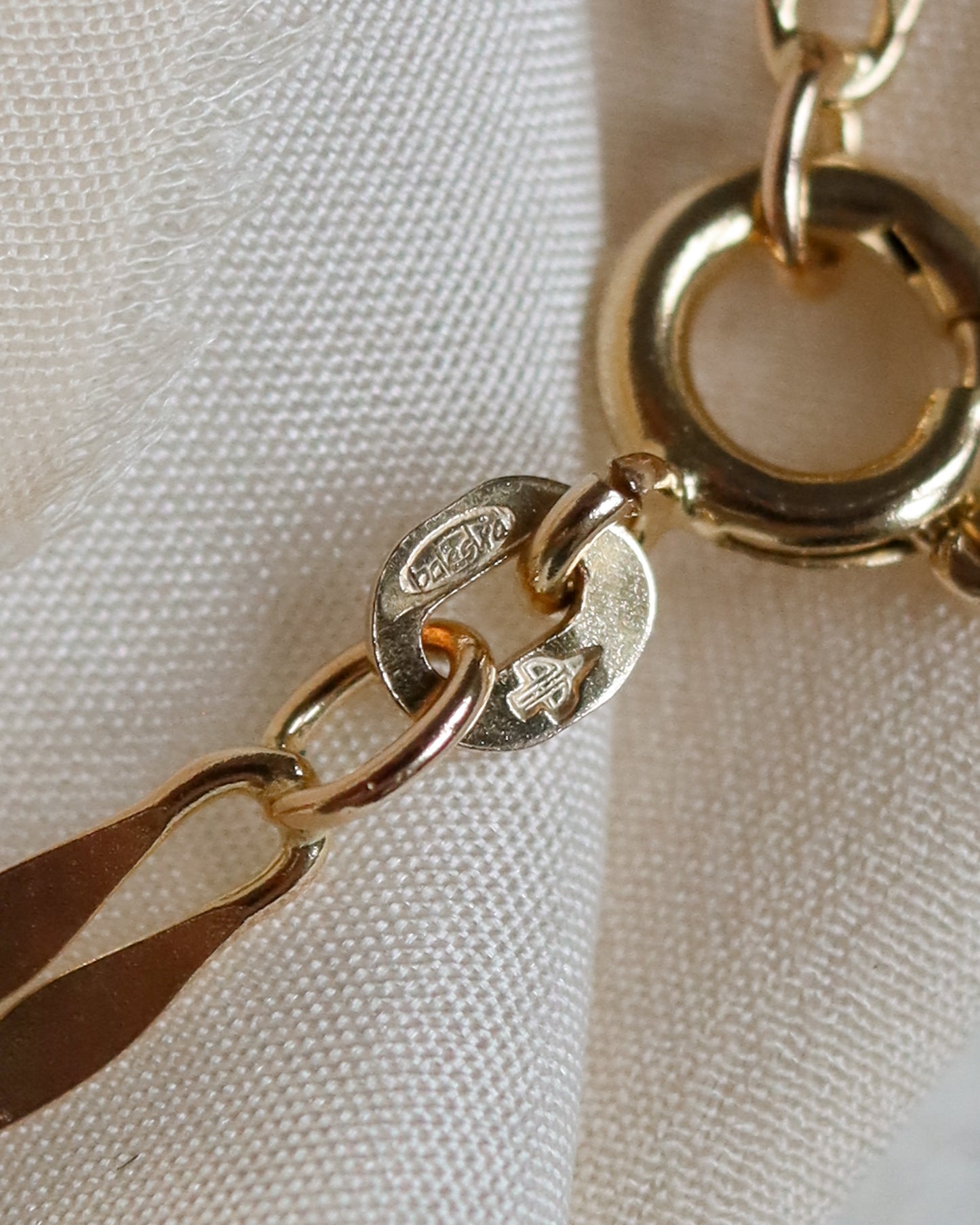 Vintage 9ct Gold Fancy Link Chain Necklace – 1976