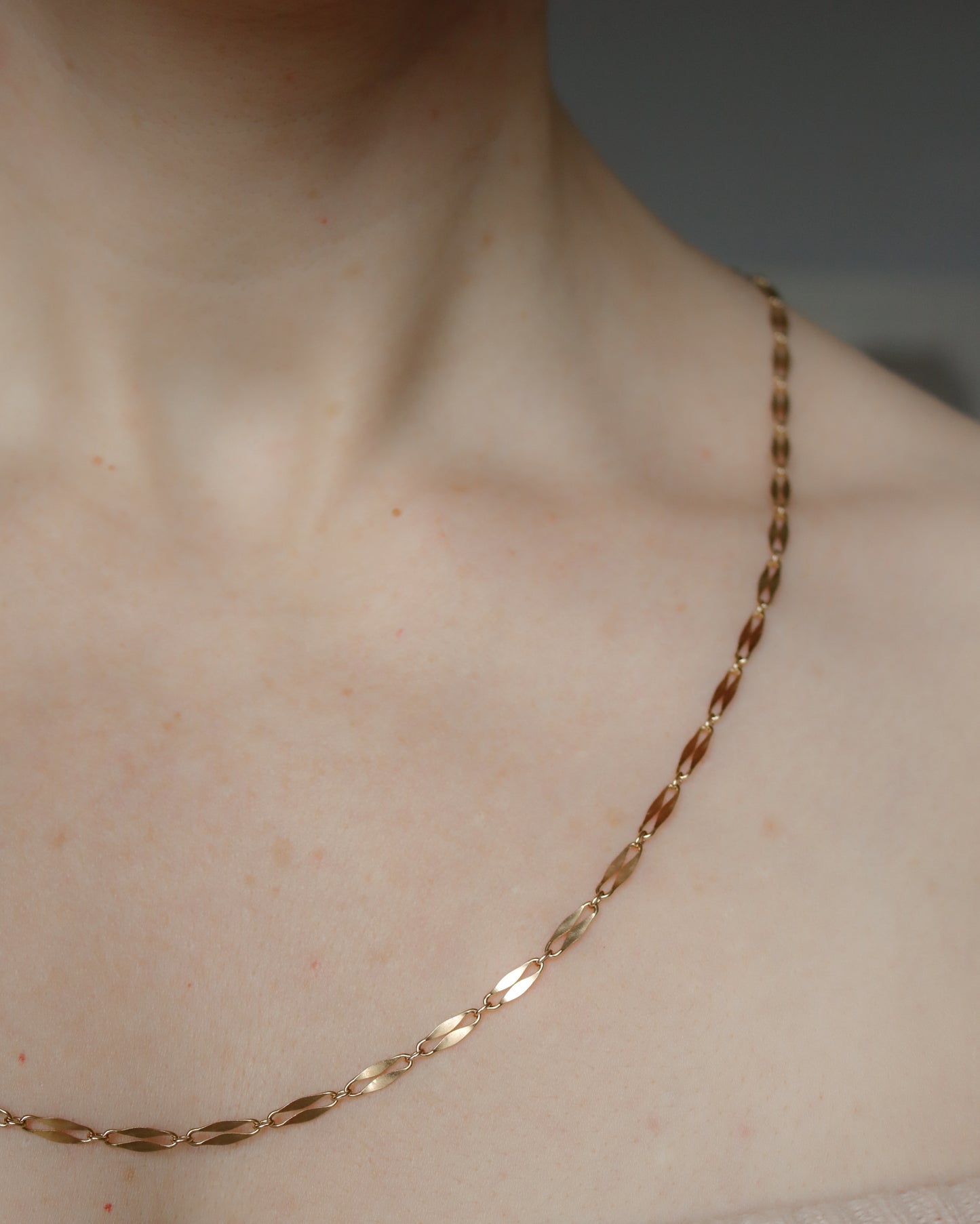 Vintage 9ct Gold Fancy Link Chain Necklace – 1976