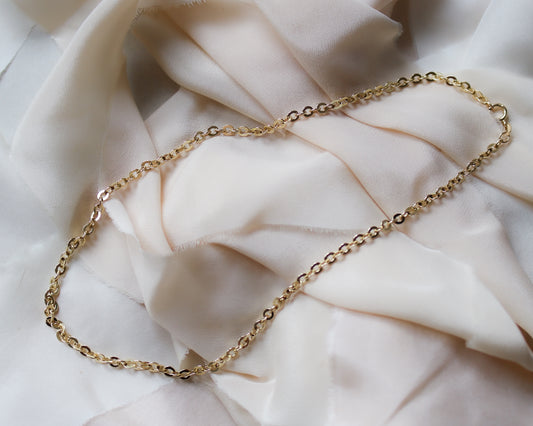 unique 9ct gold flat belcher chain necklace