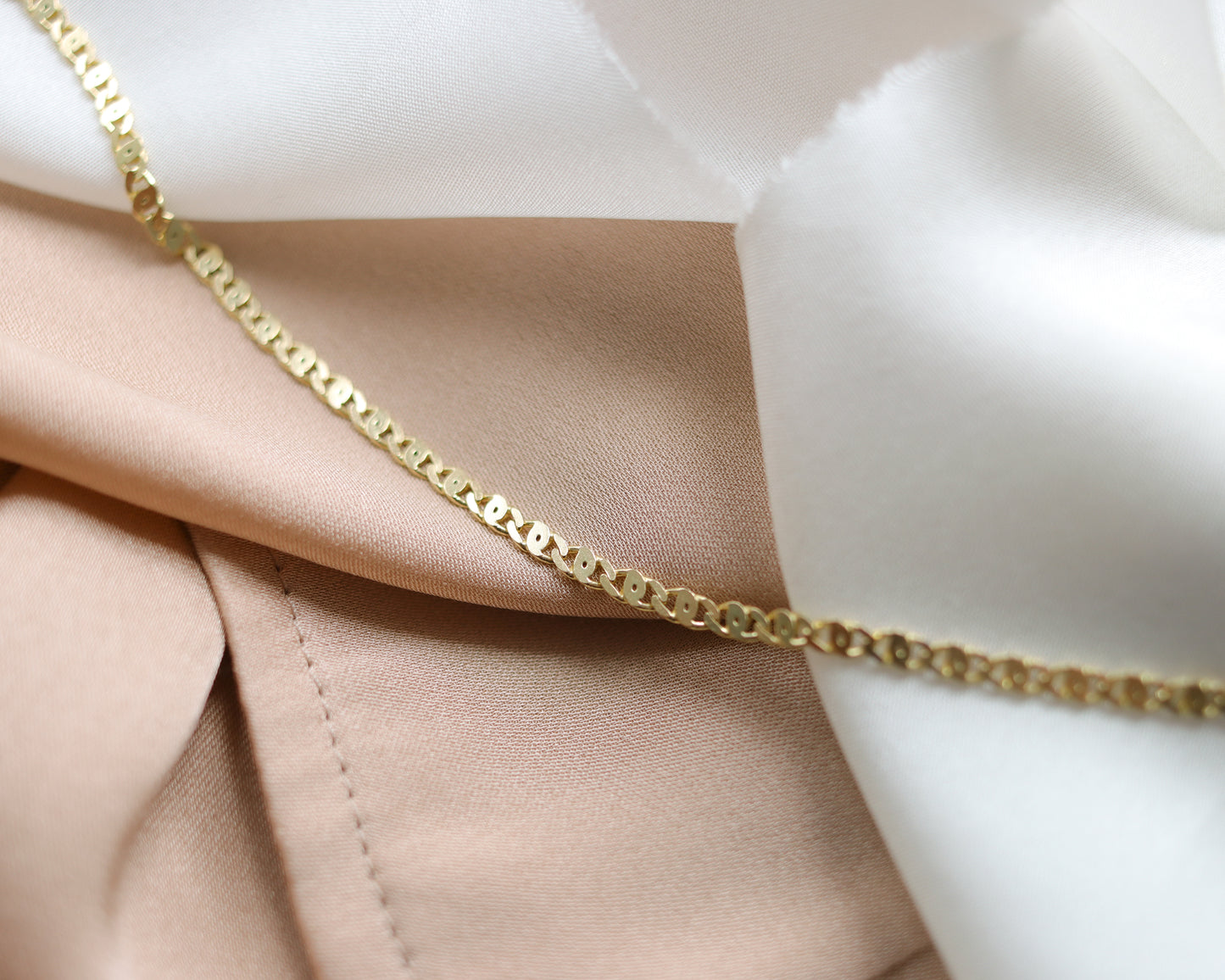 Vintage 9ct Gold Mariner Link Necklace Fully Hallmarked - 49.5cm