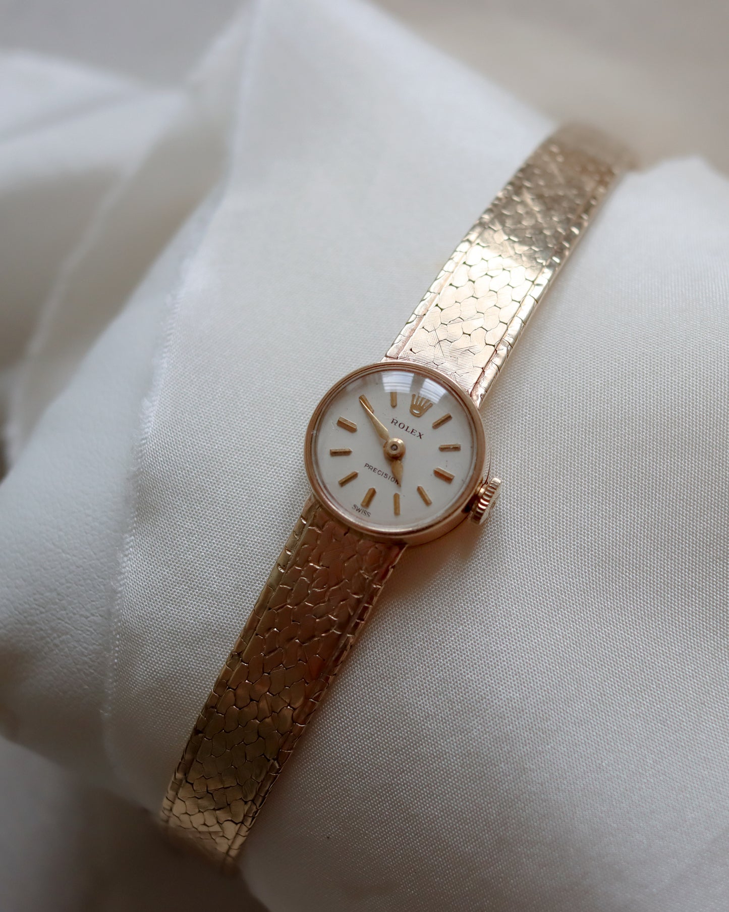 Ladies Rolex Precision watch in 9ct gold - from 1977