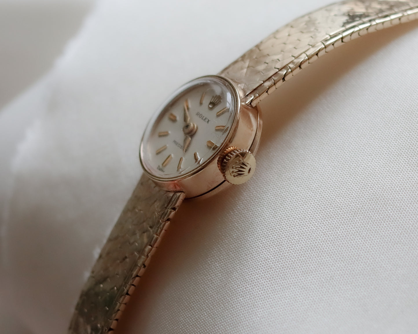 Ladies Rolex Precision watch in 9ct gold - from 1977