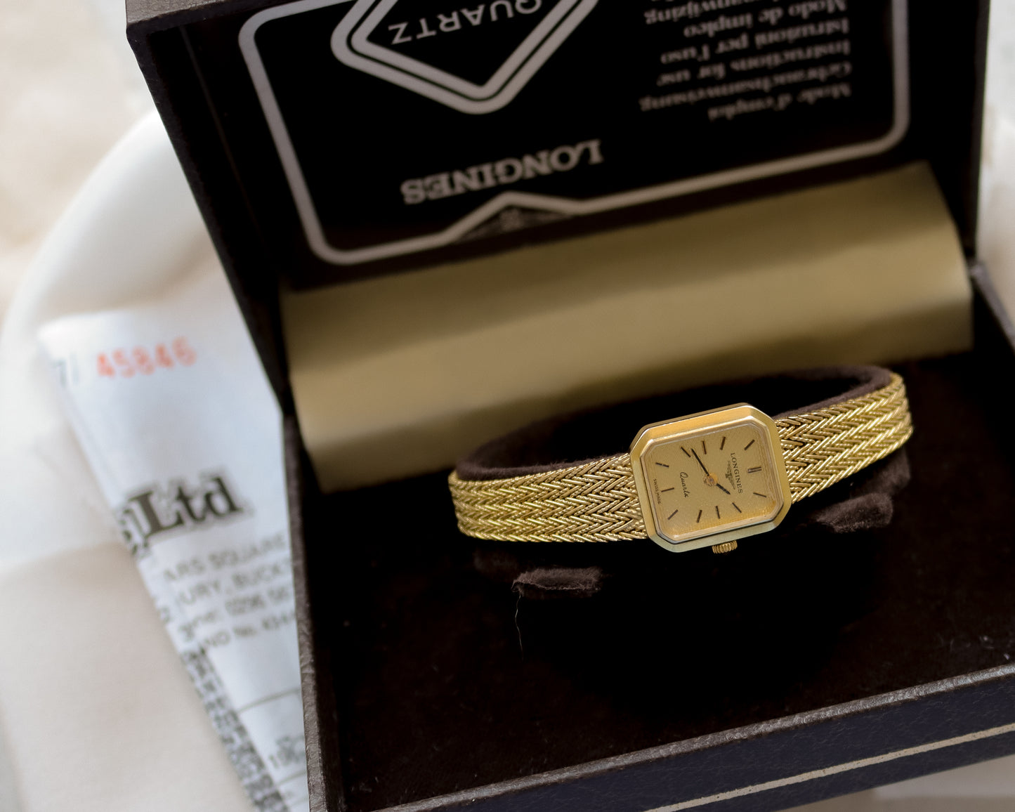 Vintage Longines 9ct Gold Ladies Bracelet Watch – 1982