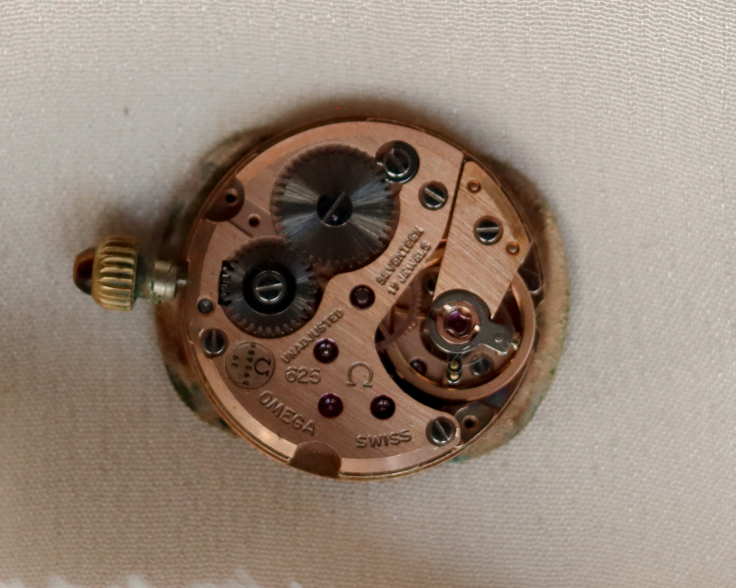 Mid century Omega 9ct gold textured watch - 1978