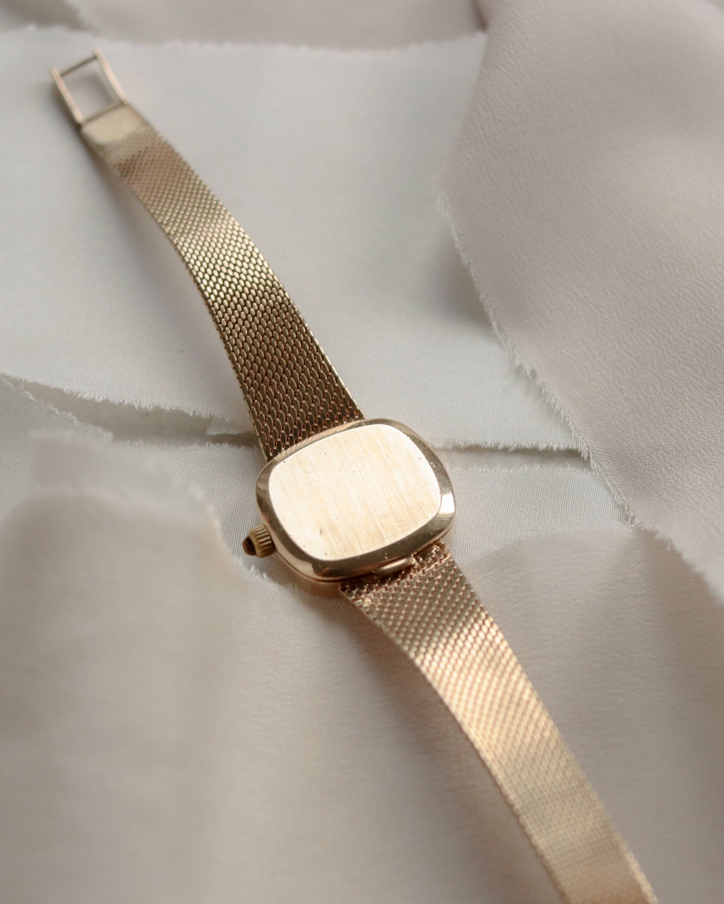 Mid century Omega 9ct gold textured watch - 1978