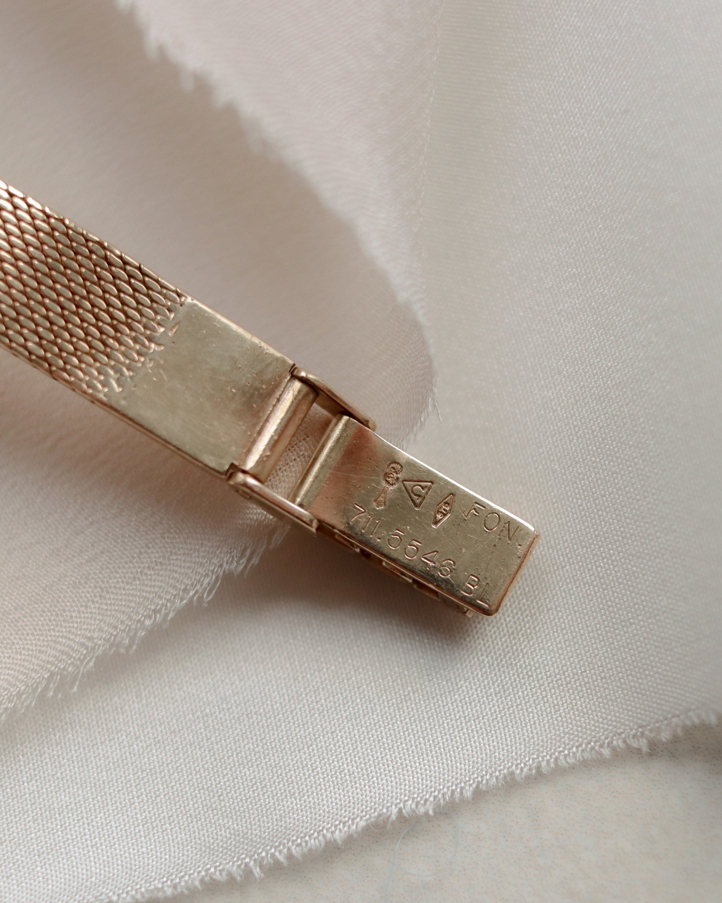 Mid century Omega 9ct gold textured watch - 1978