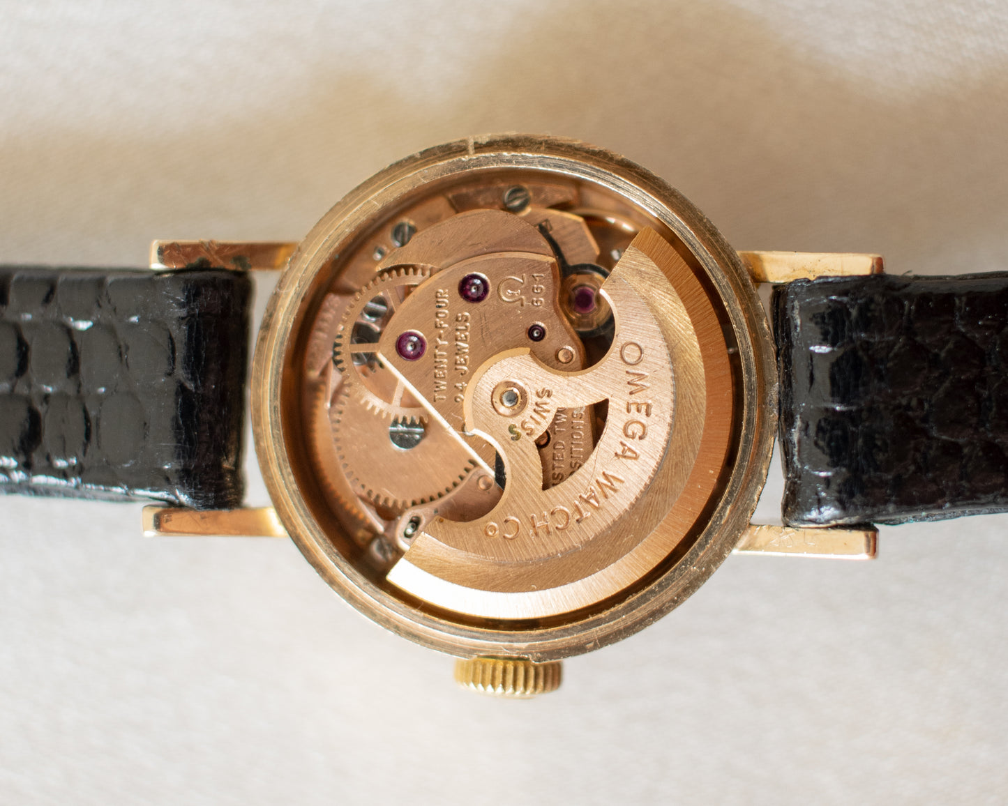 Vintage 1965 Omega Ladymatic 9ct Gold Automatic Ladies Watch