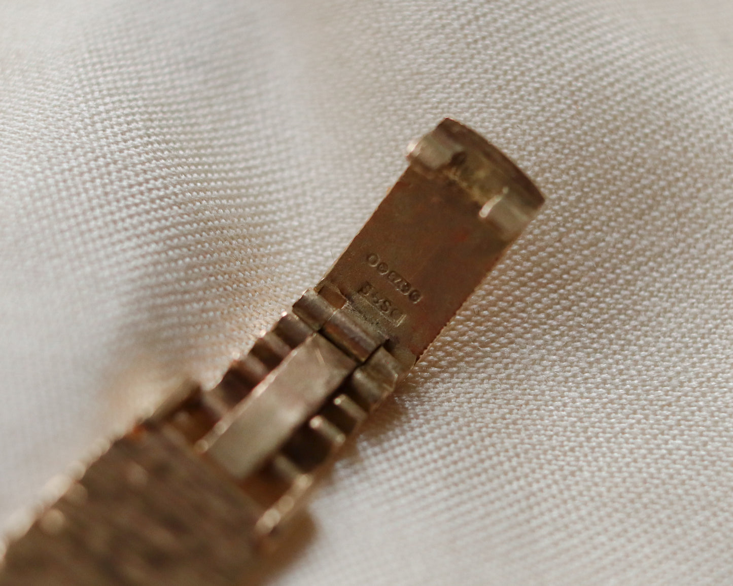 Omega 9ct Gold Ladies Cocktail Watch with Textured Bracelet - 1971