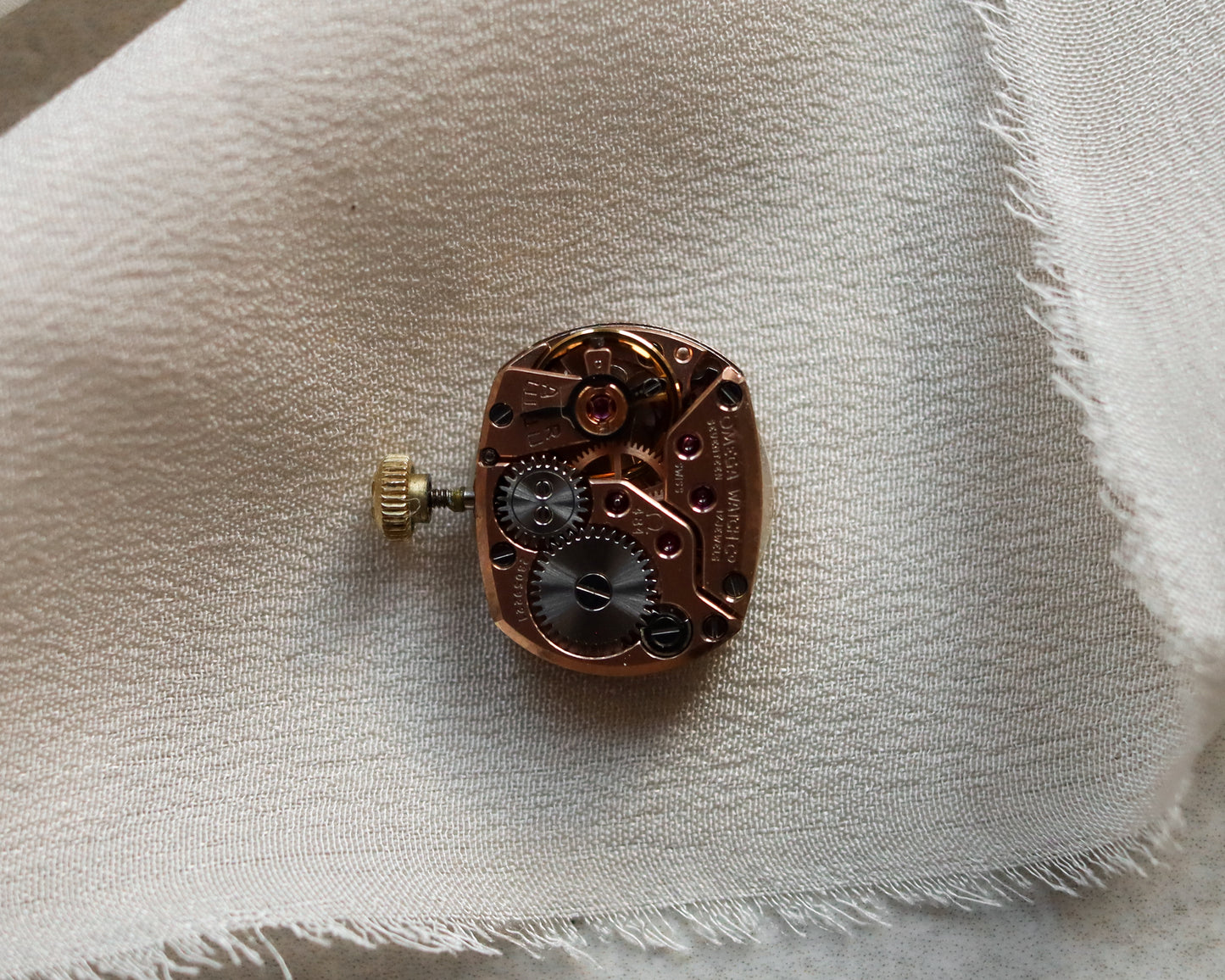 1969 Omega 9ct Gold Ladies Watch with Integrated Mesh Bracelet