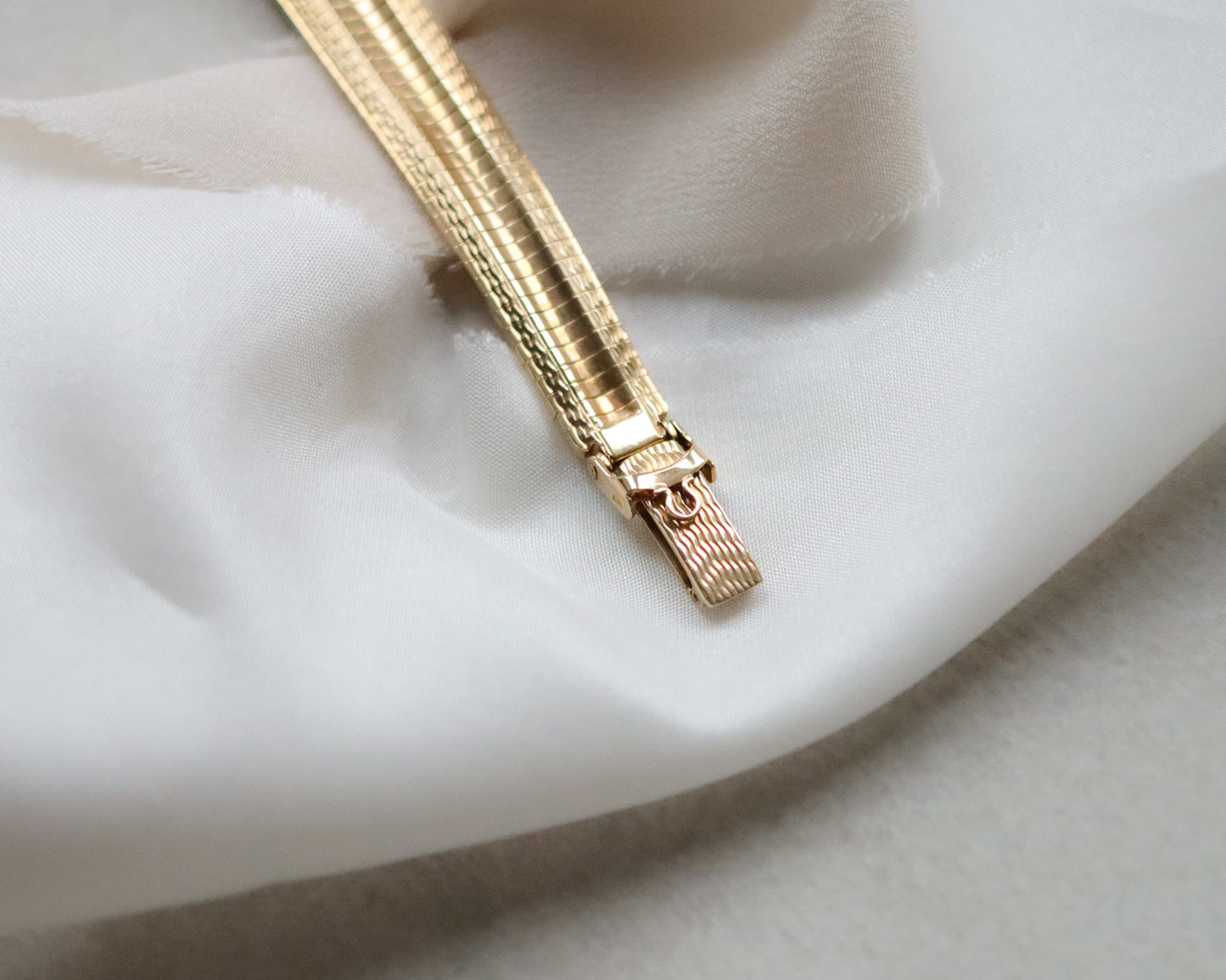 Vintage Omega Ladies’ 9ct Gold Wristwatch with Snake Effect Bracelet - 1965