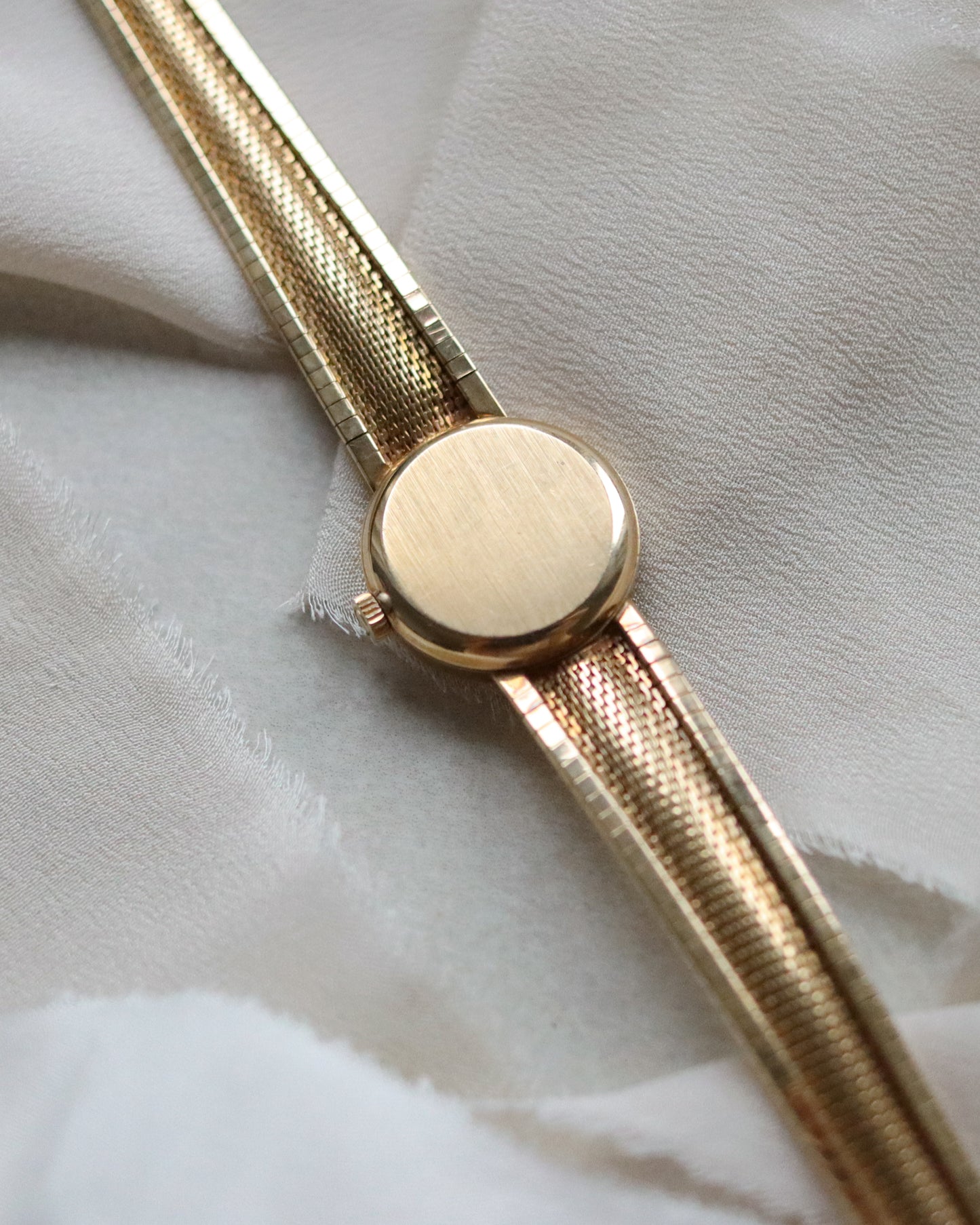 Vintage Omega Ladies’ 9ct Gold Wristwatch with Snake Effect Bracelet - 1965