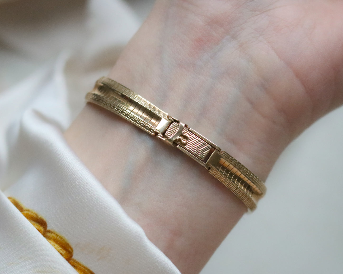 Vintage Omega Ladies’ 9ct Gold Wristwatch with Snake Effect Bracelet - 1965