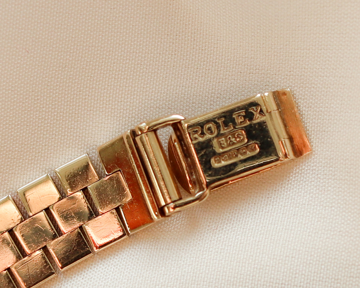 1958 Rolex Precision – 9ct Gold with Integrated brick Bracelet