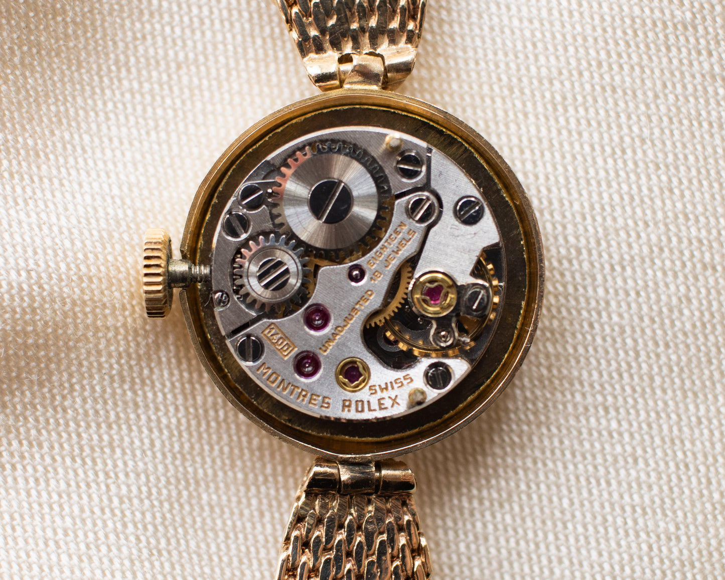Rolex manual 1400 watch in 9ct gold - 1965