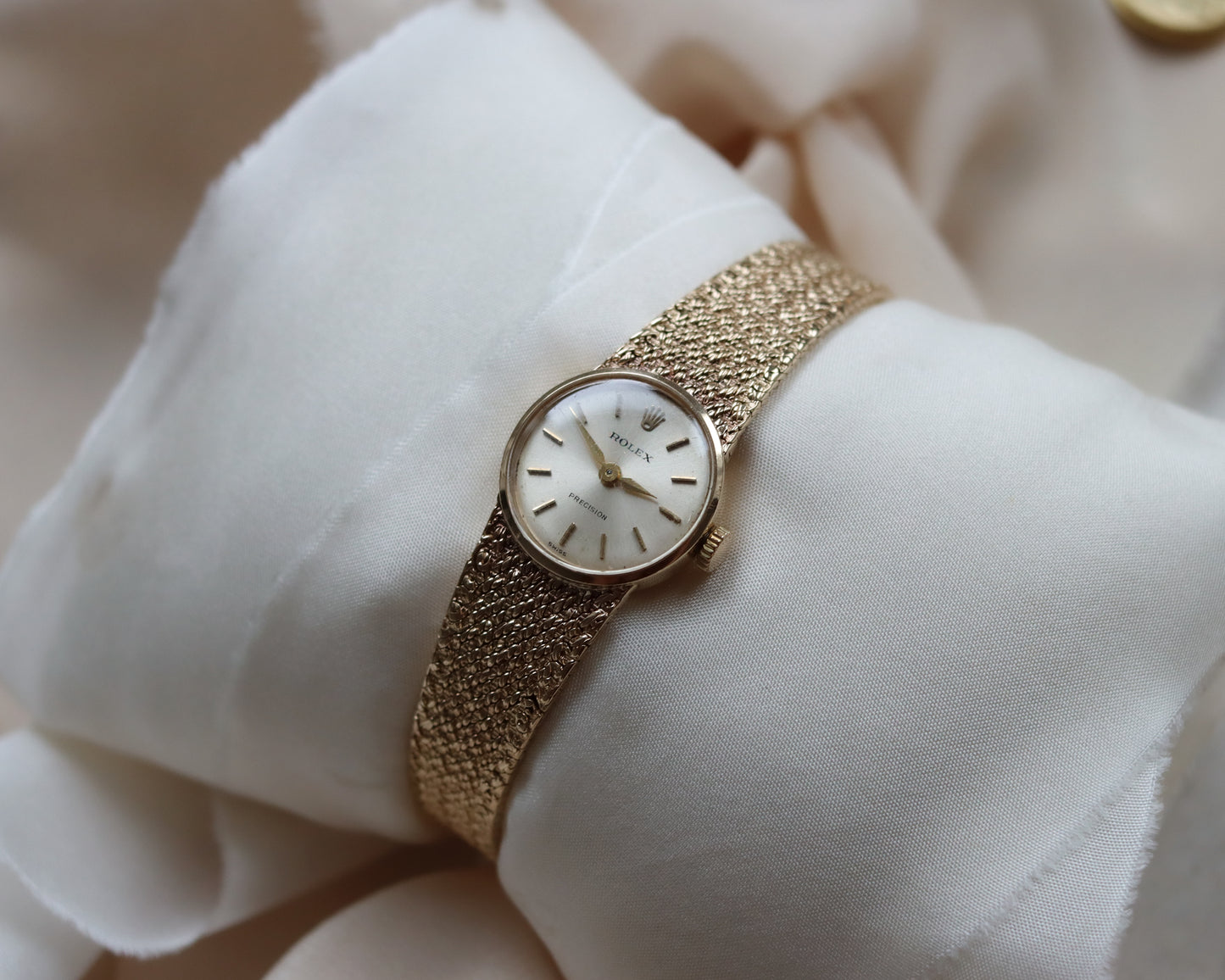 Ladies Rolex precision watch in 9ct gold from 1970