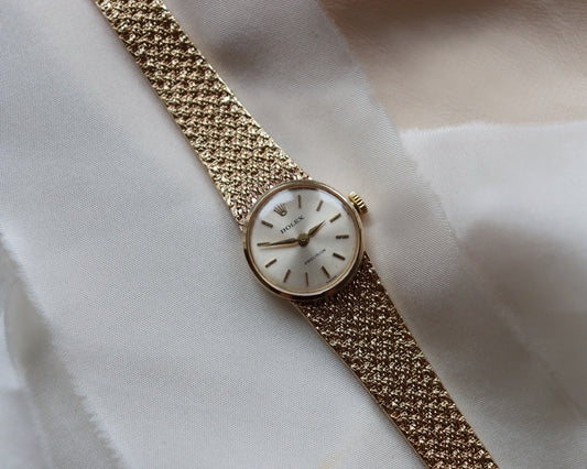 Ladies Rolex precision watch in 9ct gold from 1970