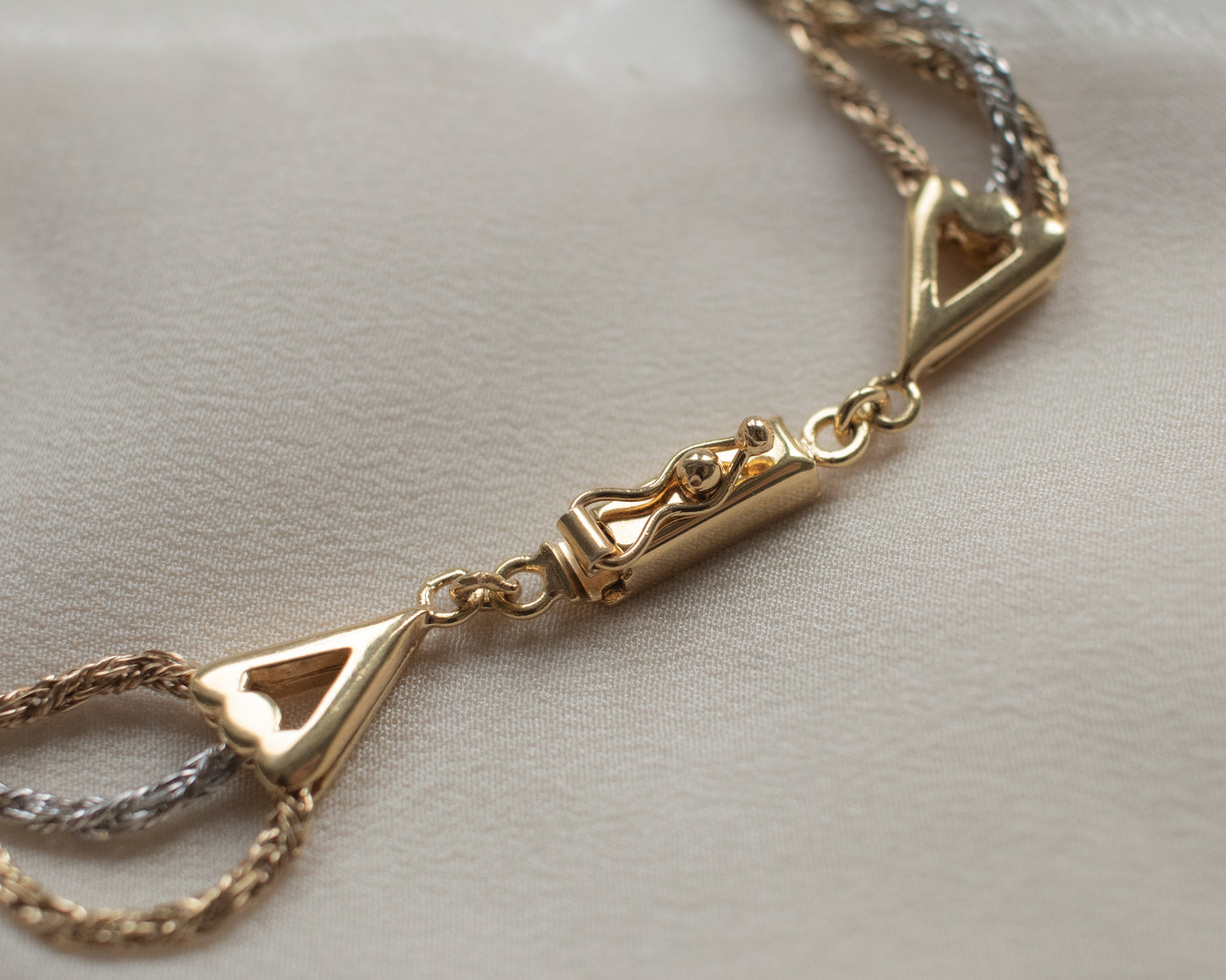 Vintage heavyweight 9ct Gold Triple Rope Chain Necklace