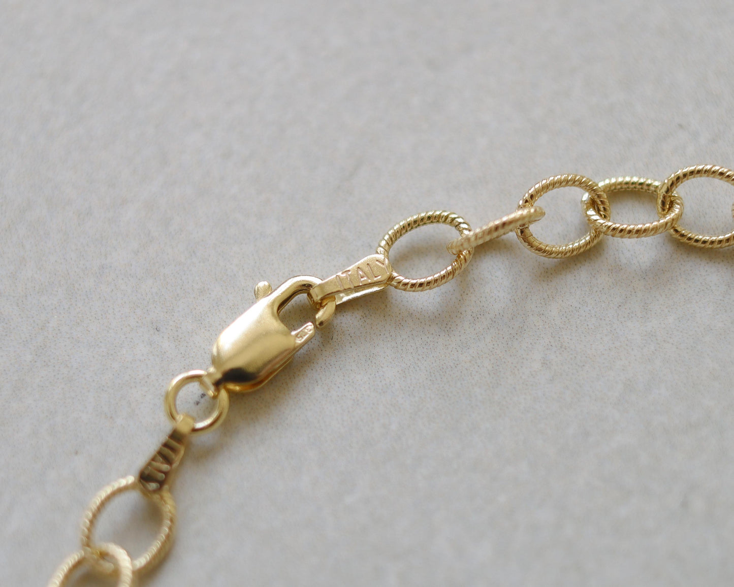 9ct gold Italian fancy link bracelet