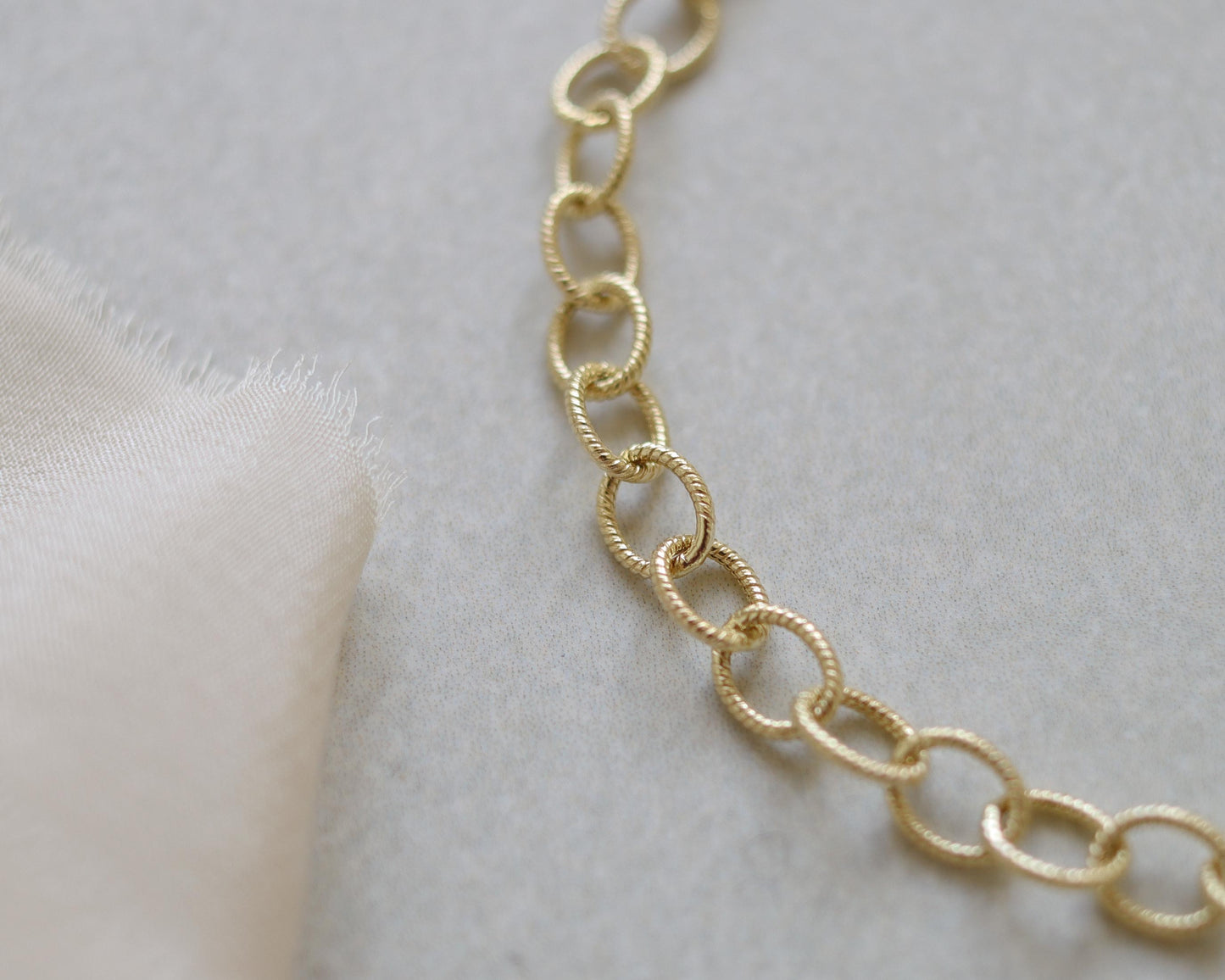 9ct gold Italian fancy link bracelet