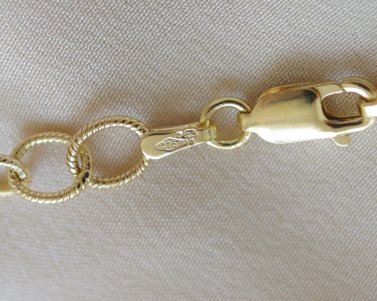 9ct gold Italian fancy link bracelet