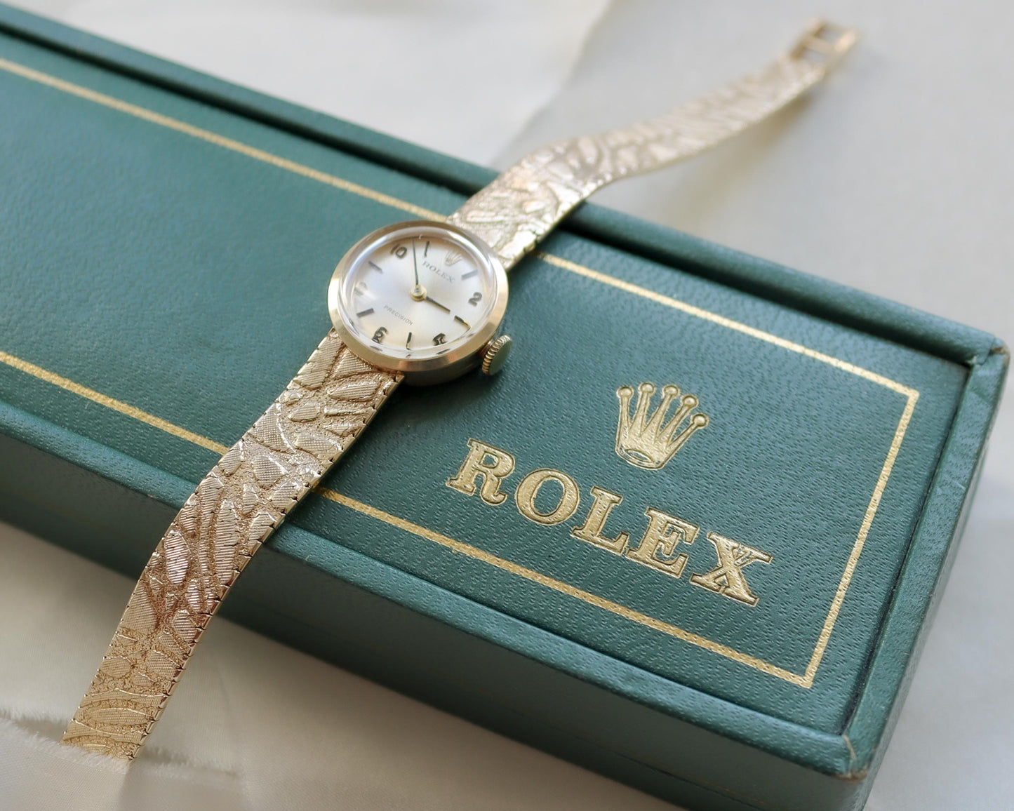 Ladies 1960's Rolex precision 9ct gold watch