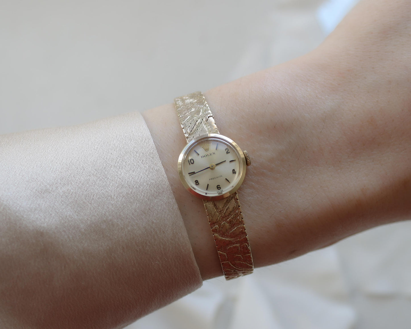 Ladies 1960's Rolex precision 9ct gold watch