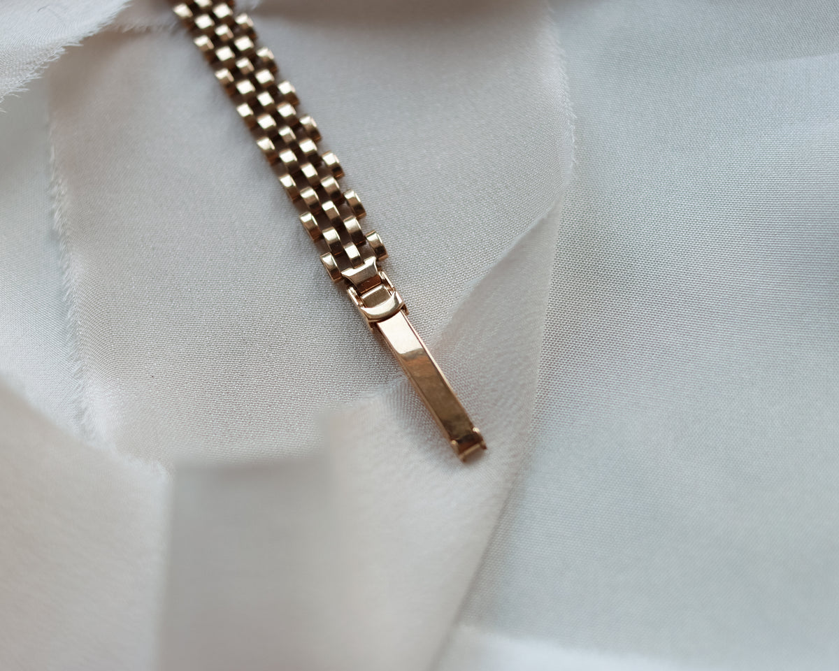 Vintage Rolex Ladies’ 9ct Gold Cocktail Watch with Brick-Link Bracelet