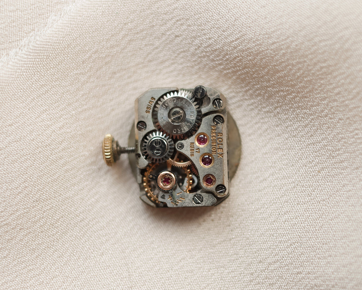 Vintage Rolex Ladies’ 9ct Gold Cocktail Watch with Brick-Link Bracelet