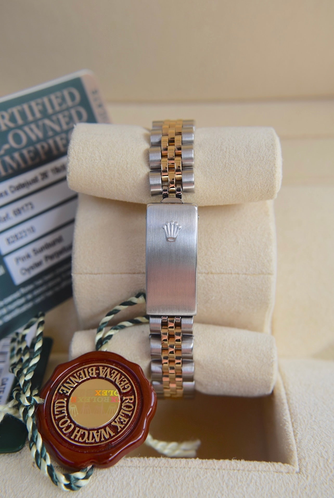 Rolex Datejust 26mm 18ct Yellow Gold & Steel – Pink Sunburst Dial