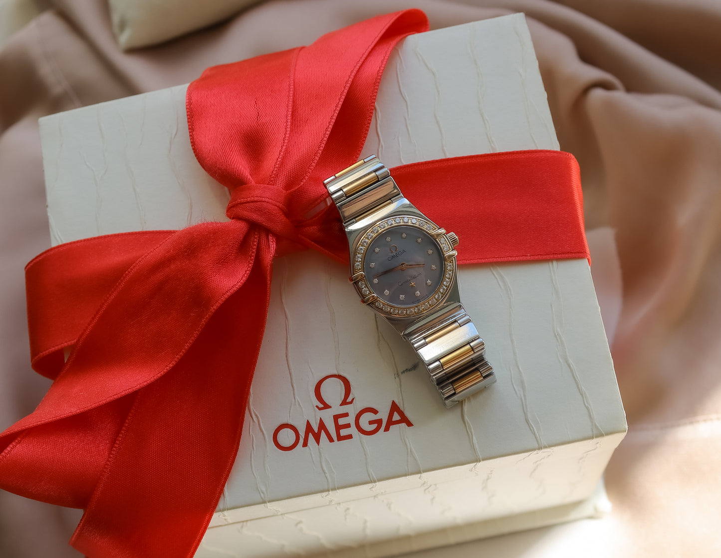Limited Edition Omega Constellation Diamond Mother of Pearl Watch