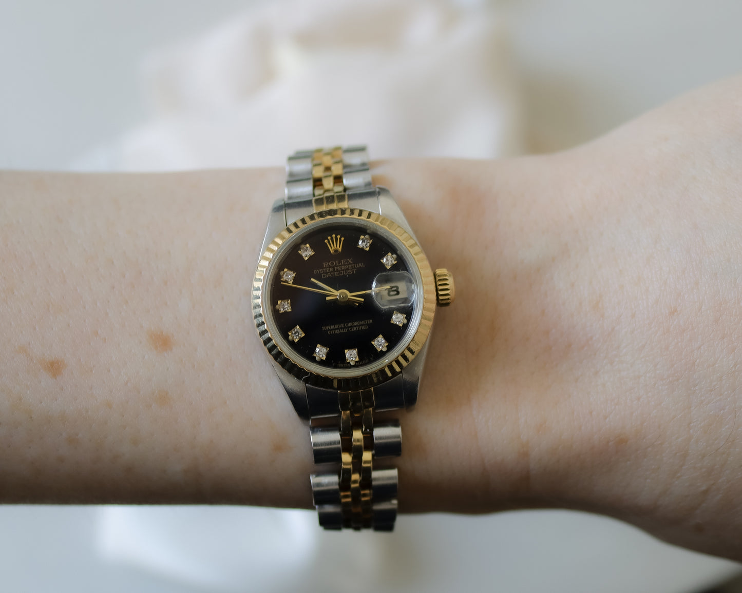 Rolex Lady-Datejust Black Diamond Dial - Full Set - 1986