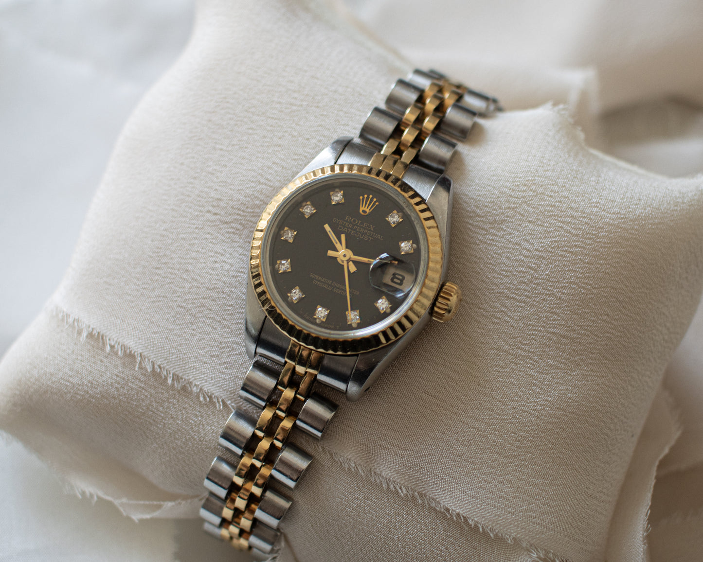 Rolex Lady-Datejust Black Diamond Dial - Full Set - 1986
