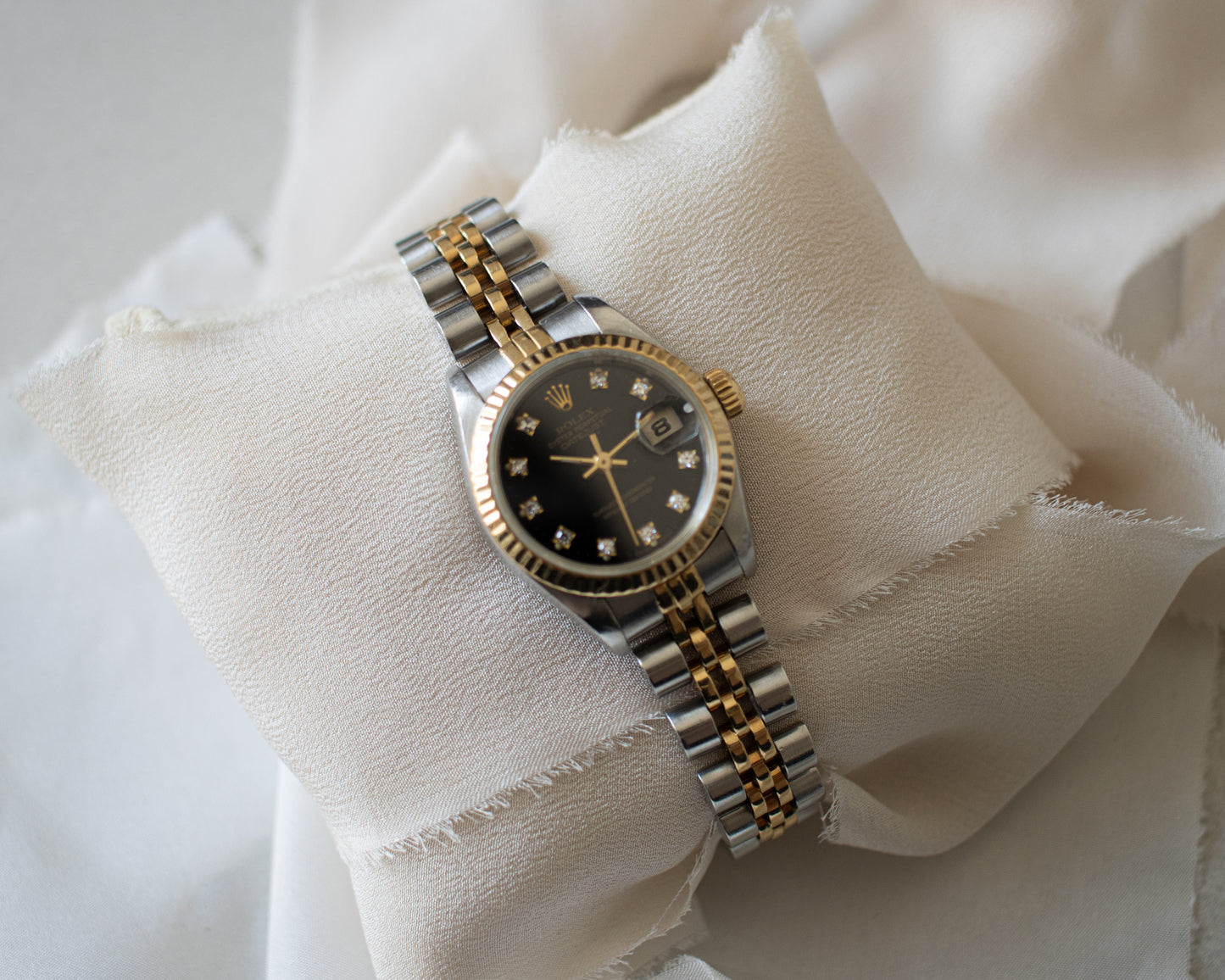 Rolex Lady-Datejust Black Diamond Dial - Full Set - 1986