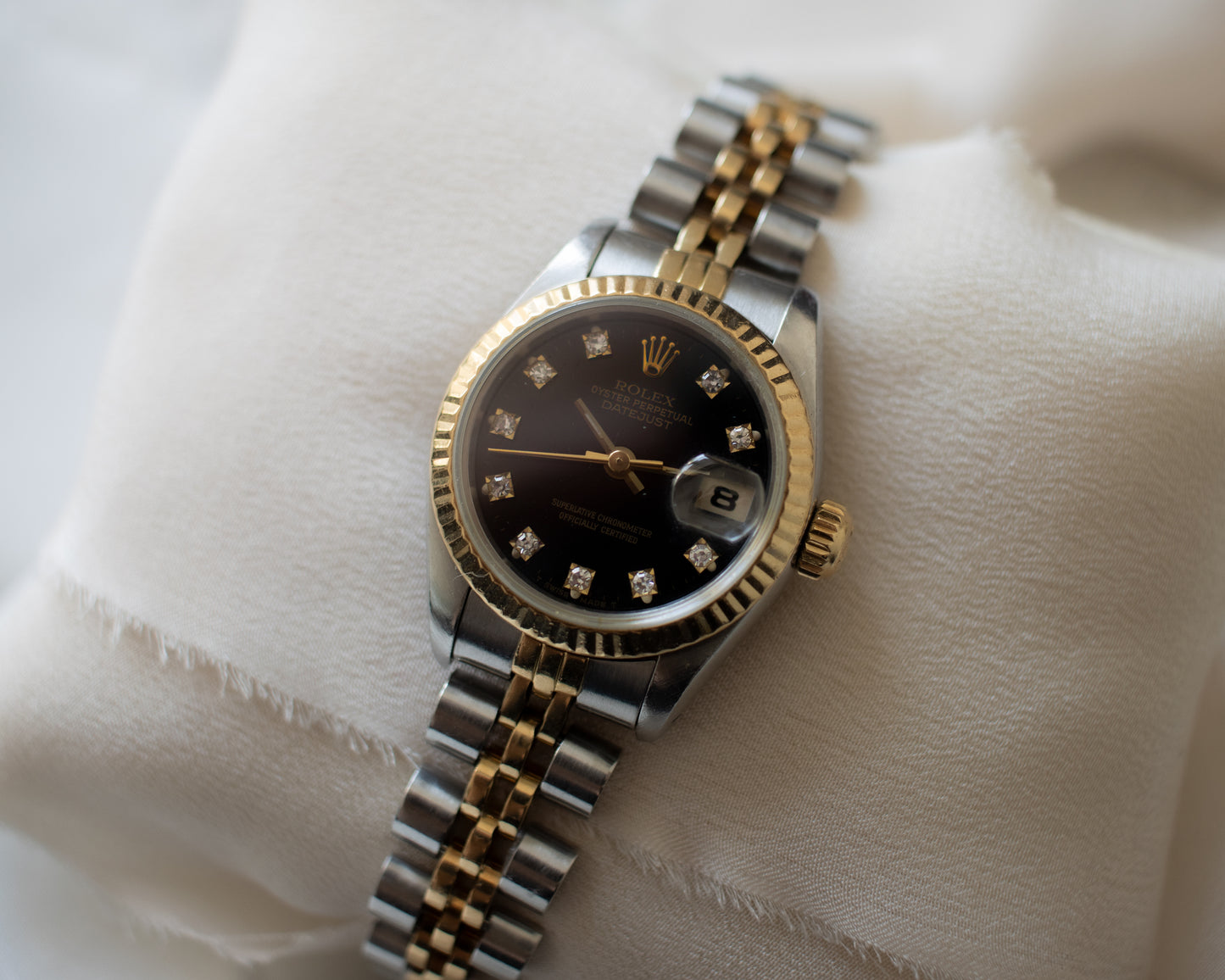 Rolex Lady-Datejust Black Diamond Dial - Full Set - 1986