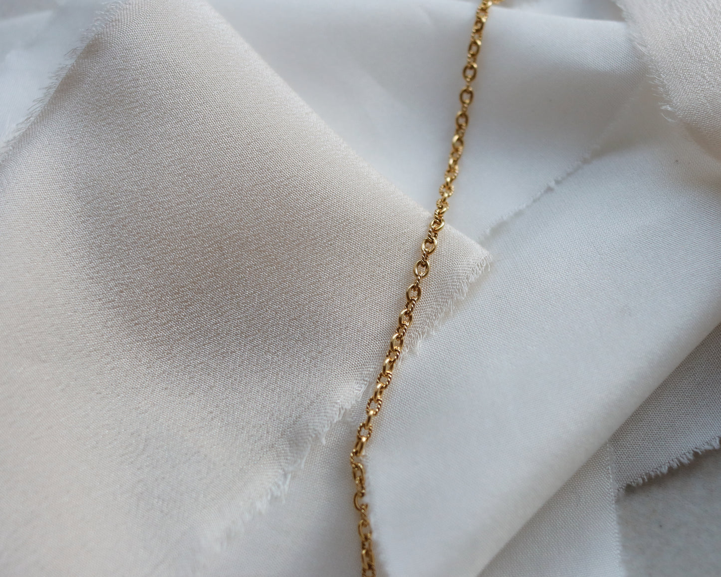 Antique 10ct Gold Fancy Link Chain Necklace